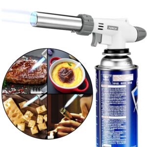 anptght butane torch kitchen blow lighter master torch with safety lock and adjustable flame, for desserts creme brulee bbq and baking (butane gas not included)