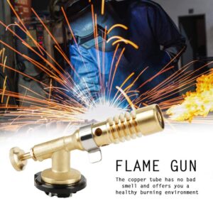 Culinary Torch Welding Torch Blowtorch Professional Portable Brass Kitchen Cooking Gas Butane Welding BBQ Flame Torch [MAX 1300]