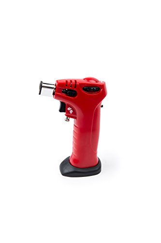 Fox Run Mini Butane Crème Brûlée Torch, 3.75 x 1.75 x 5.5 inches, Red