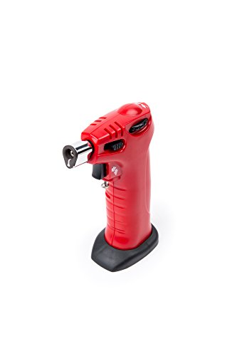 Fox Run Mini Butane Crème Brûlée Torch, 3.75 x 1.75 x 5.5 inches, Red