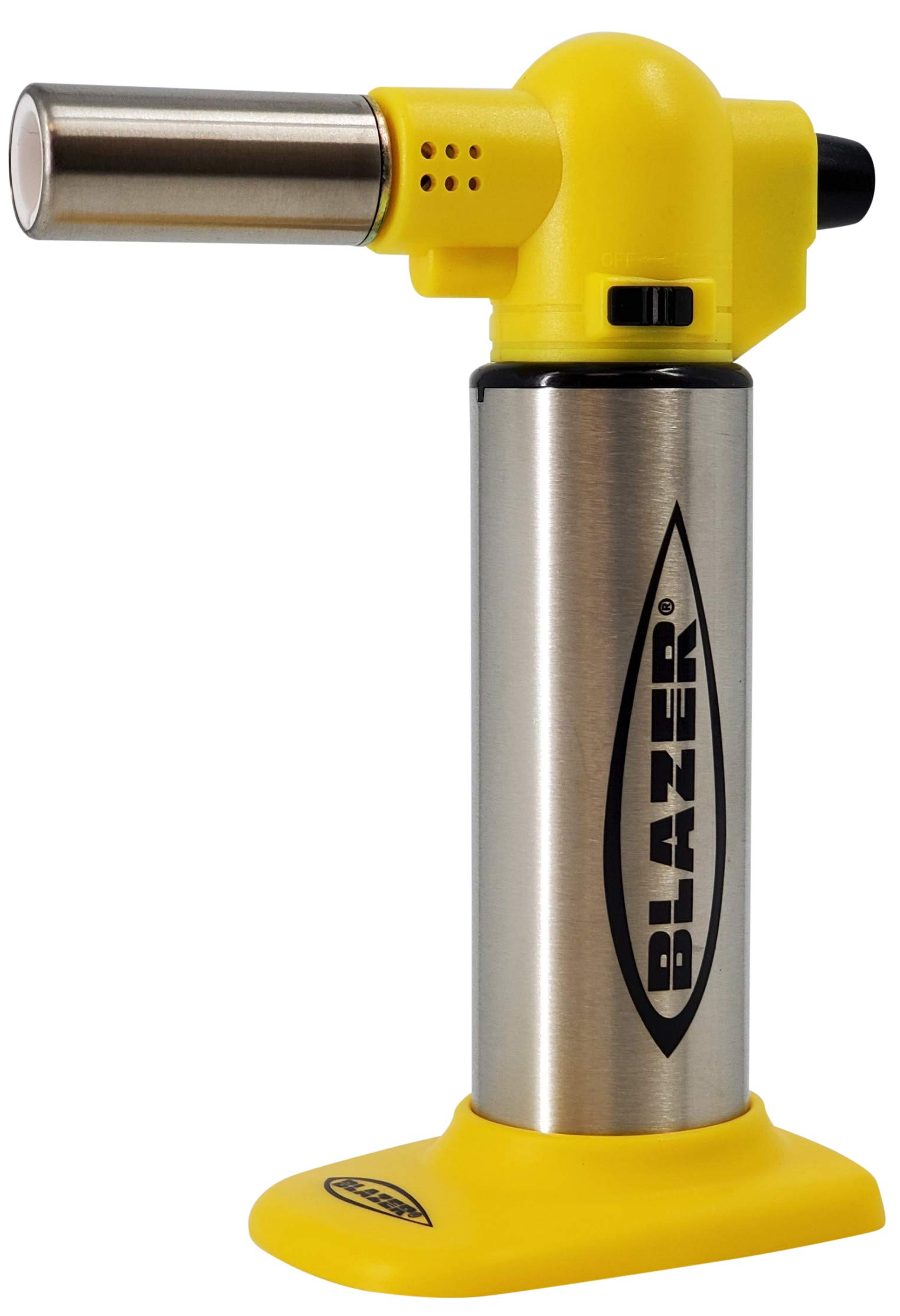 Blazer Big Buddy Torch - Stainless Steel with Yellow (2020)