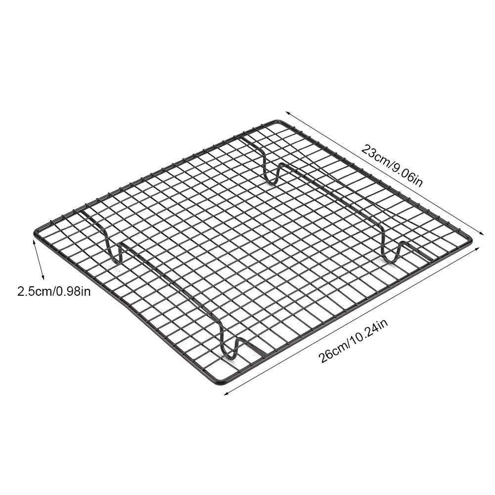 Cooling and Baking Rack, Heavy Duty Stainless Steel Wire Cooling Rack Baking Rack Oven Grid Rack Nonstick Cooking Grill Tray For Biscuit/Cake/Bread, 10.24 x 9.06 x 0.98 in