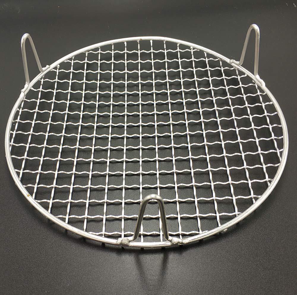 Turbokey Round Canning Rack Stainless Steel with 2" Height Legs Dia 8.25" Heavyweight Cross Wire Steaming Cooling Barbecue Rack/Carbon Baking Net/Grill/Pan Grate (210mm/8.25")