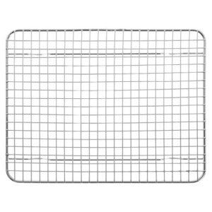 hubert mesh pan grate rectangular half size chrome-plated steel - 10"l x 8"w x 1/2"h
