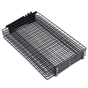 Cooling Rack, 4-Tier Upgraded Collapsible Cooling Rack Portable Foldable Camping Shelf Adjustable Stackable Roasting Cooking Drying Wire Cooling Rack for Cookies Cake Baking