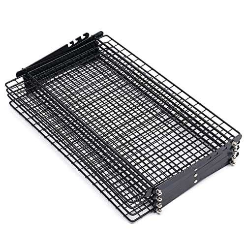 Cooling Rack, 4-Tier Upgraded Collapsible Cooling Rack Portable Foldable Camping Shelf Adjustable Stackable Roasting Cooking Drying Wire Cooling Rack for Cookies Cake Baking