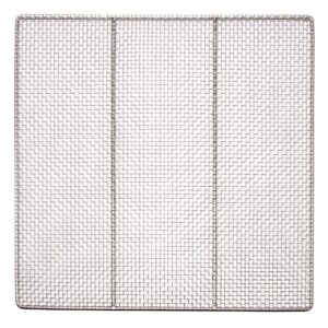10 pcs 23" x 23" dn-fs23 heavy duty 19 gauge 4-mesh stainless steel woven mesh donut frying screen, 1/4"d outer frame and support rods