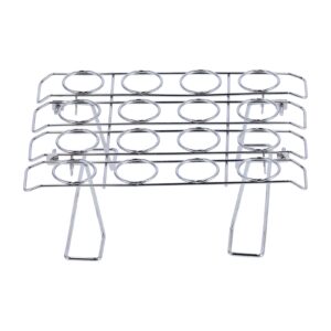 URRNDD Folding Baking Rack, 16-Hole Folding Baking Rack Ice Cream Rack Stand Cone Cupcake Holder for Wedding Birthday 9x21x27.5cm