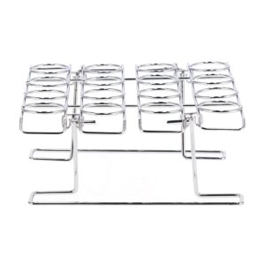 URRNDD Folding Baking Rack, 16-Hole Folding Baking Rack Ice Cream Rack Stand Cone Cupcake Holder for Wedding Birthday 9x21x27.5cm