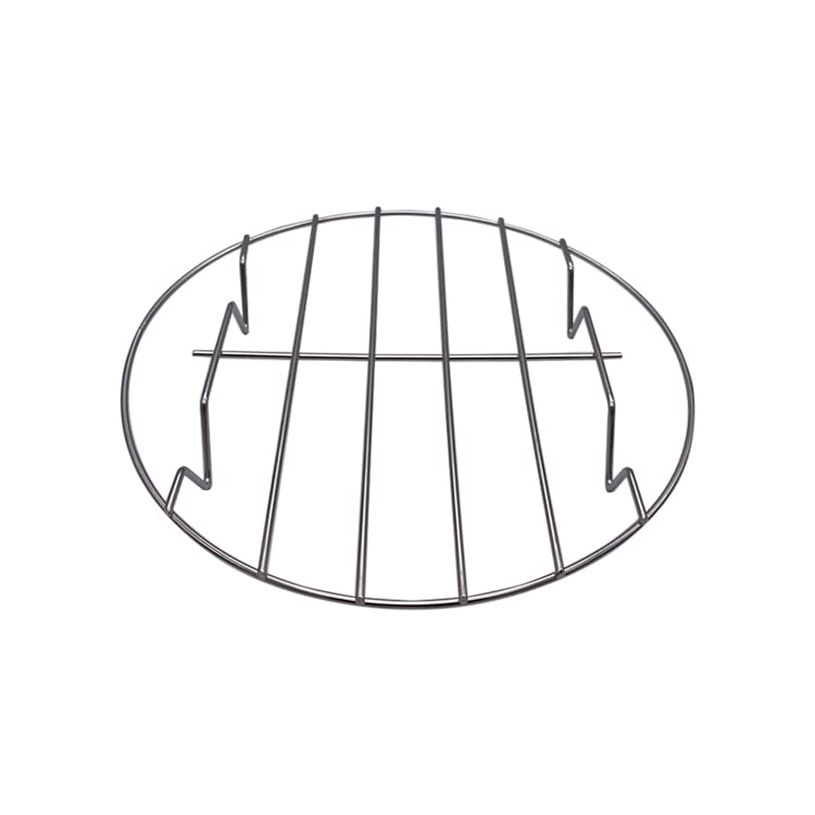 2Pcs 7 Inch Air Fryer Rack Cooking Steaming Cooling Multi-Purpose 304 Stainless Steel Round Rack Cross Wire w Stand Cookware Fit for Air Fryer Pressure Cooker Canning (7-Inch)