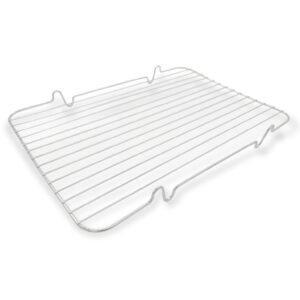 Handy Housewares 10" x 14" Rectangle Metal Wire Stackable Cake Cooling Rack - Cools Down Pastries or Breads (2-pack)