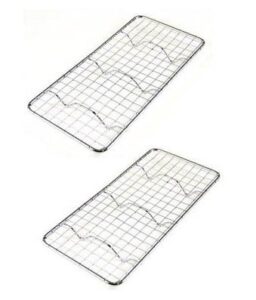 set of 2 1/3 size cooling rack, cooling racks, wire pan grades