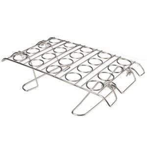 cupcake cone baking rack, ice cream cone stand holder, waffle cone holder,stainless steel,20 capacity foldable (1)