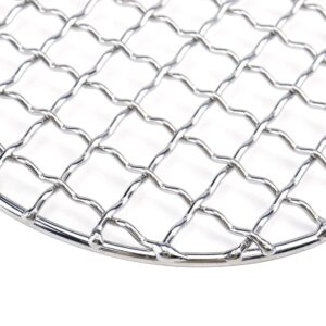 Pastlla Cooling Rack Stainless Steel Metal Wire Rack Barbecue Carbon Baking Net Grill Round Cooling Rack 130mm/5.12in