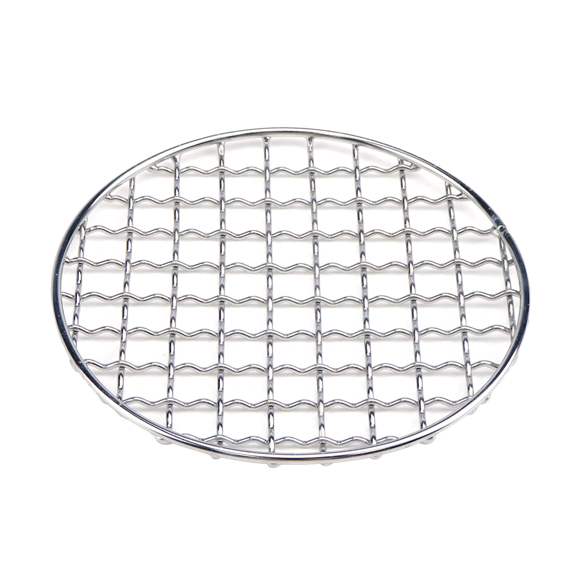 Pastlla Cooling Rack Stainless Steel Metal Wire Rack Barbecue Carbon Baking Net Grill Round Cooling Rack 130mm/5.12in