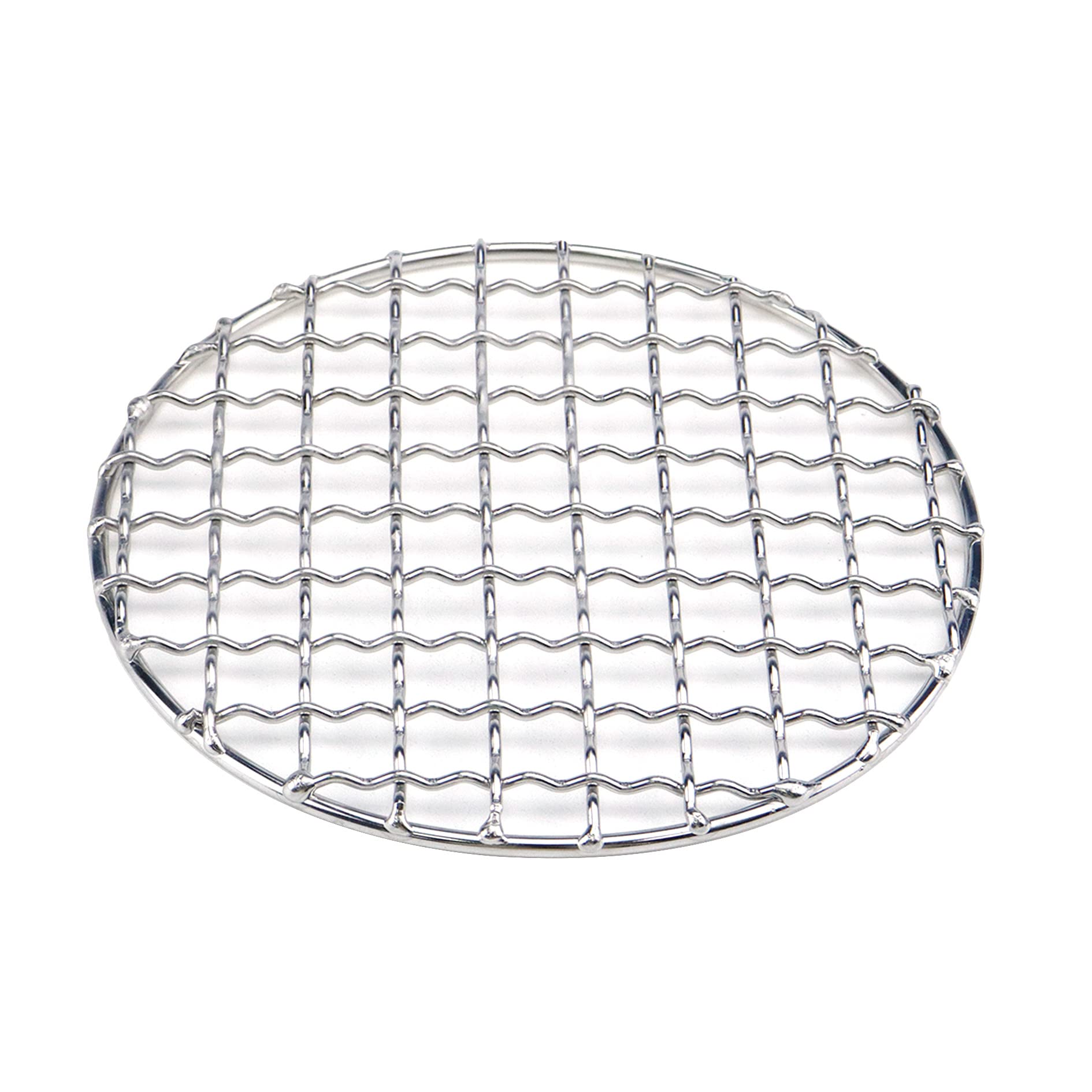 Pastlla Cooling Rack Stainless Steel Metal Wire Rack Barbecue Carbon Baking Net Grill Round Cooling Rack 130mm/5.12in