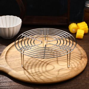 Cabilock Egg Steamer Steam Rack Stand Steamer Rack Air Fryer Cooling Rack Kitchen Tool Bacon Rack for Oven Cooking Pressure Cooker for Canning Microwave Rack 304 Stainless Steel Water Bath