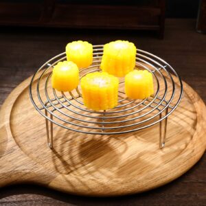 Cabilock Egg Steamer Steam Rack Stand Steamer Rack Air Fryer Cooling Rack Kitchen Tool Bacon Rack for Oven Cooking Pressure Cooker for Canning Microwave Rack 304 Stainless Steel Water Bath