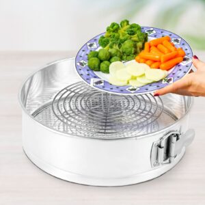 Cabilock Egg Steamer Steam Rack Stand Steamer Rack Air Fryer Cooling Rack Kitchen Tool Bacon Rack for Oven Cooking Pressure Cooker for Canning Microwave Rack 304 Stainless Steel Water Bath