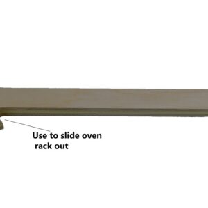 h-BAR Oven Rack Push Puller for Baking, Made in America 17" L x 4.75" H x 0.5" W, Unfinished American Birch Plywood - hBAR at Home Series