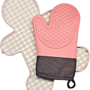 Dezicakes Cooling Rack for Baking Cookies Cupcakes Pink Gingerbread Unique Style Bakers Gift Idea Wire Rack Baking Oven Rack with Silicone Baking Mitt, Rust-Resistant, Cupcake Rack