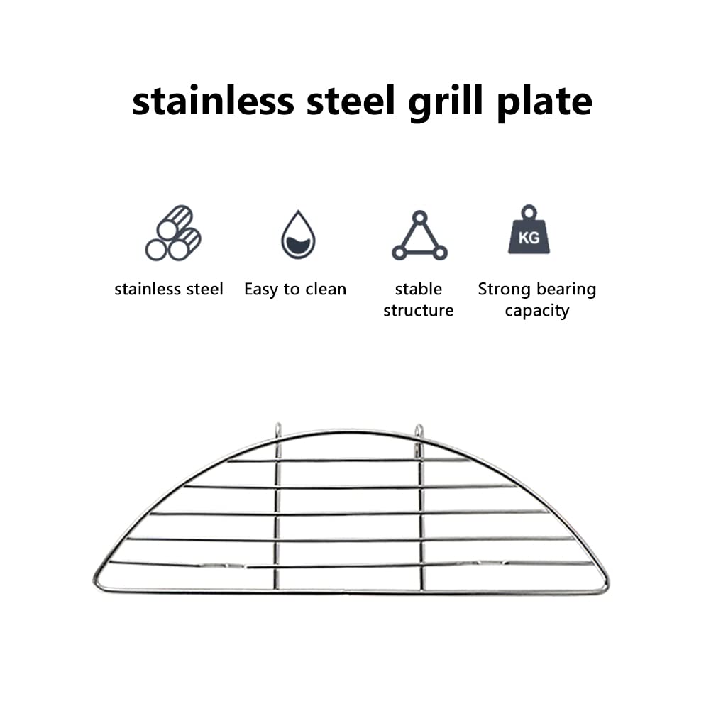 Rack Cooling Food Bagima 26 * 9 * 2 Small Half Round Cooling Rack 304 Stainless Steel Grill Rack Food Cooling Rack Food Strainers Anti Scorching Grill Racks