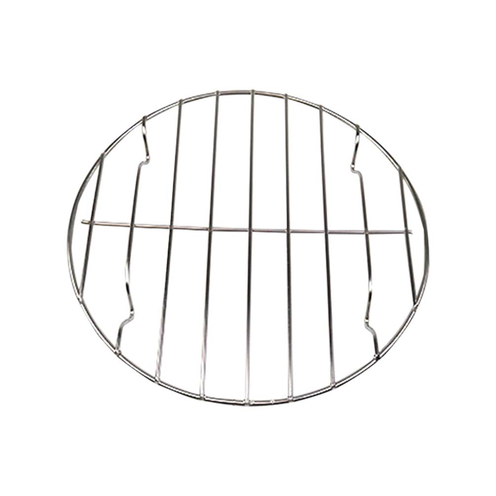 PartyKindom Grill Turkey Rack Food Steamer Round Baking Rack Wire Rack Cooling Rack Stainless Steel Roasting Rack Dish Steam Rack Baking Supplies Meat Net Grilling Rack Pots and Pans Tray