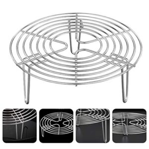 Healeved Round Steamer Rack Stainless Steel Canning Rack Cooling Rack for Steaming Cooking and Baking