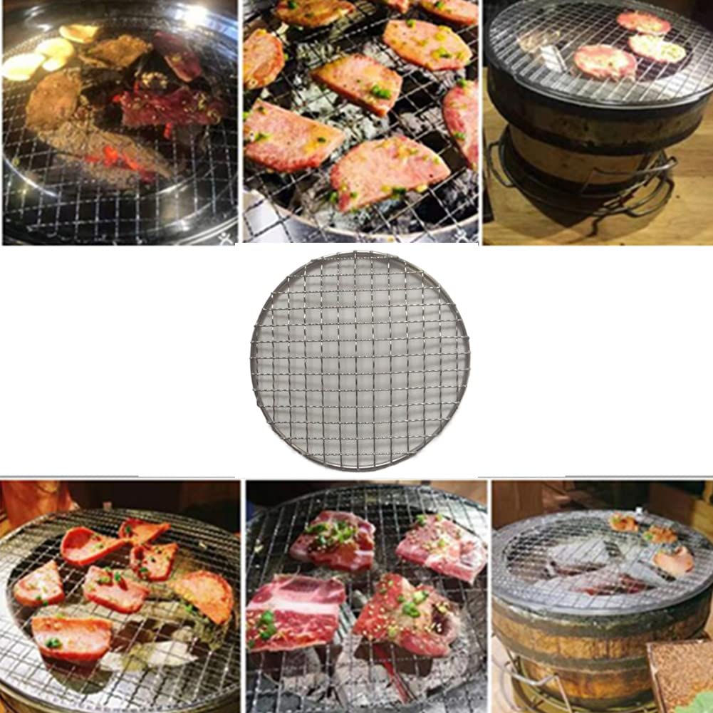 Stainless Steel Round Wire Baking Cooling Rack for Airfryer Oven, Nonstick Cooling Roasting Rack Net Grill Barbecue Rack for Cooling Cookie Bread Cake (180mm/7")