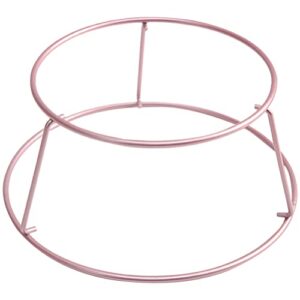 luxshiny bread cooling rack alloy round chiffon cake cooling rack reusable baking cake embryo rack cooling bracket kitchen baking accessories (rose gold)