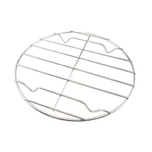 sherchpry round baking rack metal grill rack round wire rack stainless steel cooling racks pizza baking rack for oven air fryer