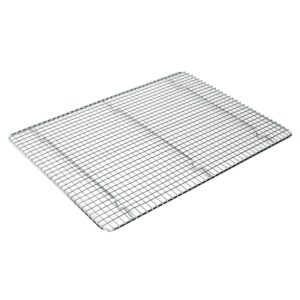 thunder group slwg1216 12" x 16 1/8" chrome icing/cooling rack with built-in feet