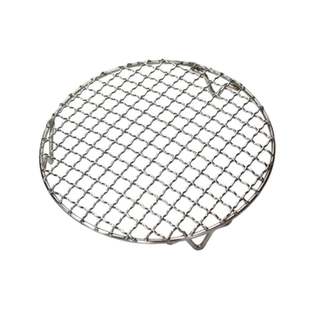 Stainless Steel Round Wire Baking Cooling Rack with Legs for Airfryer Oven, Nonstick Cooling Roasting Rack Net Grill Barbecue Rack for Cooling Cookie Bread Cake (250mm/9.8")