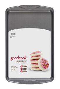 goodcook signature baking sheets, 15 x 10, grey non-stick