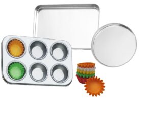 pan set compatible with easy bake ultimate oven | includes cupcake liners that will fit unlike others!!