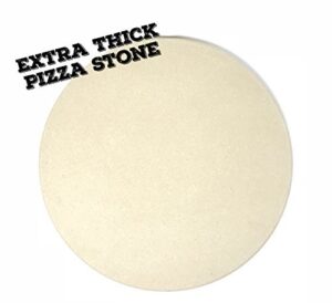 extra thick pizza stone - perfect crusts and improved heat deflection
