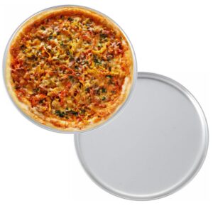 Tiger Chef Pizza Stand and Pizza Pan Set: Two Pizza Stands for Tables, Two 12 inch Pizza Pans and Pan Gripper