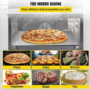 VEVOR Steel Pizza Stone for Oven, Steel Pizza Plate, A36 Steel Baking Steel Pizza Stone for Grill, Steel Pizza Pan with 20x Higher Conductivity for Pizza & Bread Indoor & Outdoor (Silver)