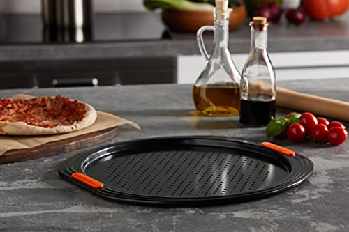 Le Creuset Toughened Non-Stick Bakeware Pizza Pan, Black