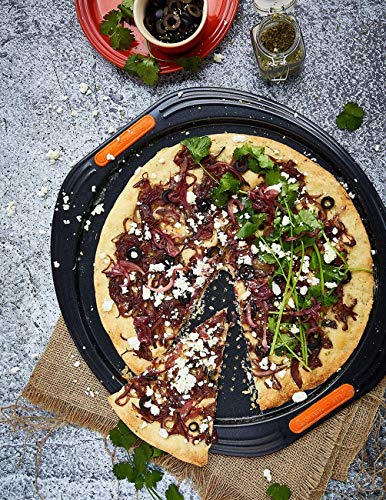 Le Creuset Toughened Non-Stick Bakeware Pizza Pan, Black