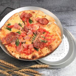 Pizza Pan 9 Inch, Non-stick Vented Pizza Baking Tray With Holes, Round Pizza Oven Tray Tools Kitchen Cooking Pan