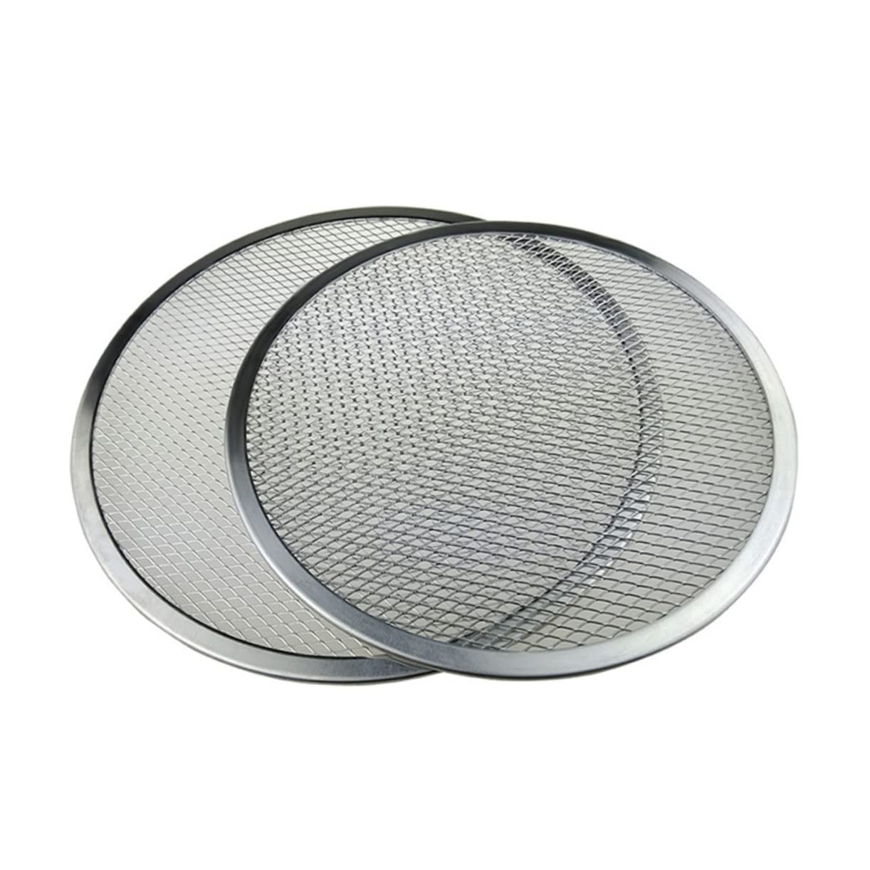 VOSAREA Aluminum Baking Pans Aluminum Tray Non Stick Baking Sheet Pizza Pans 16 Inch Pizza Baking Screen Non-stick Pizza Pan Tool Pizza Plate Pizza Net Round Screen Round Baking Pan Pizza