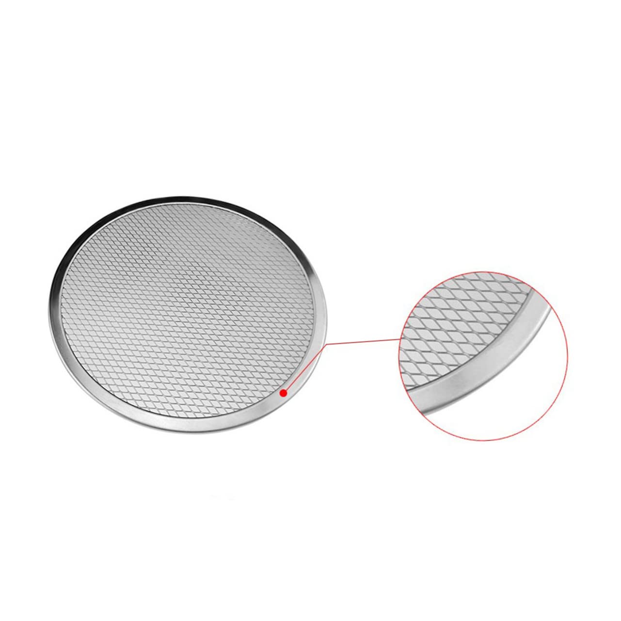 VOSAREA Aluminum Baking Pans Aluminum Tray Non Stick Baking Sheet Pizza Pans 16 Inch Pizza Baking Screen Non-stick Pizza Pan Tool Pizza Plate Pizza Net Round Screen Round Baking Pan Pizza