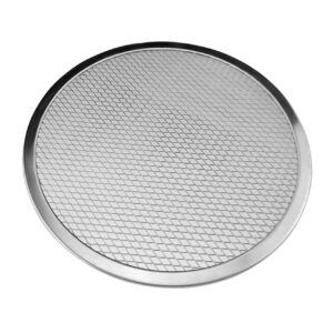 VOSAREA Aluminum Baking Pans Aluminum Tray Non Stick Baking Sheet Pizza Pans 16 Inch Pizza Baking Screen Non-stick Pizza Pan Tool Pizza Plate Pizza Net Round Screen Round Baking Pan Pizza