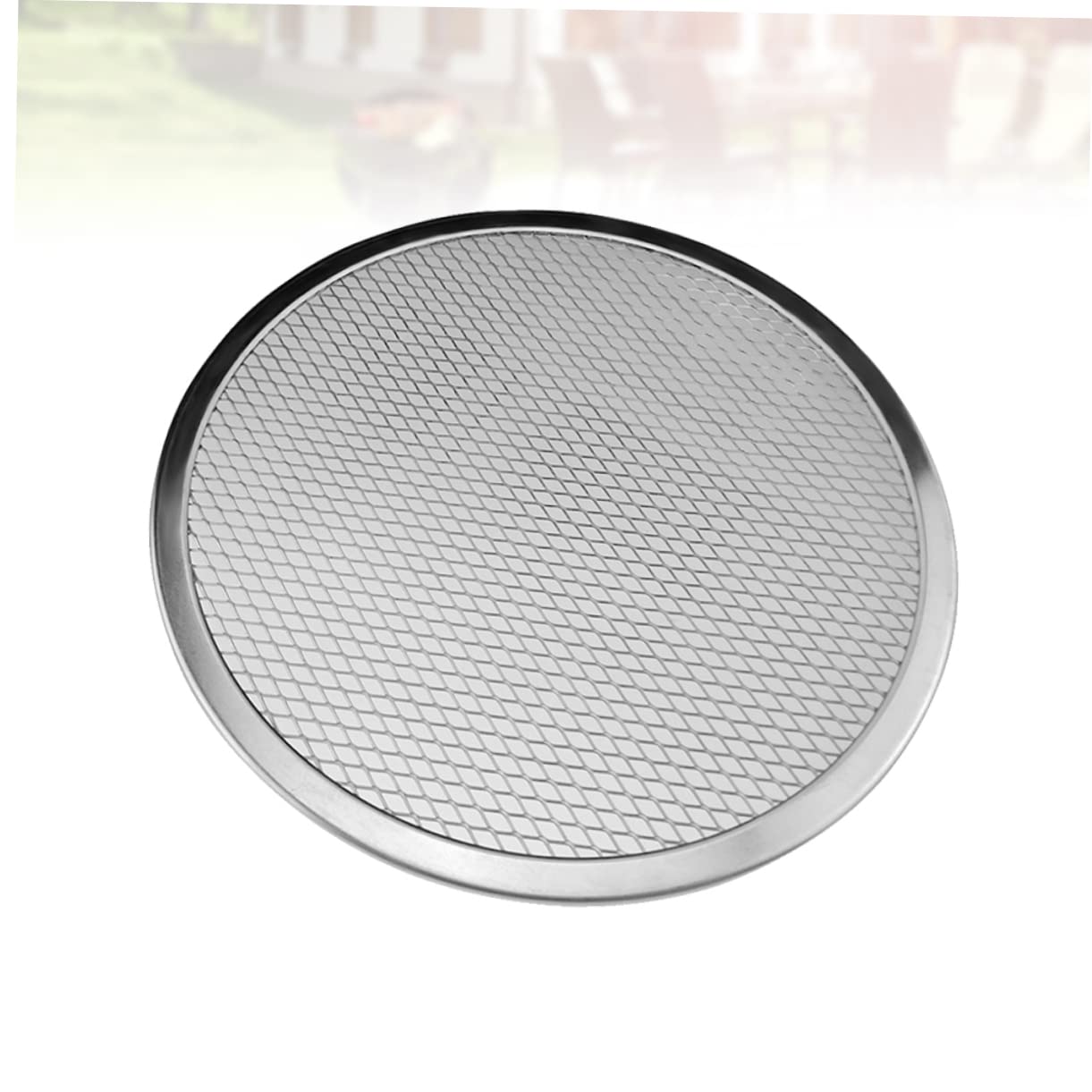 VOSAREA Aluminum Baking Pans Aluminum Tray Non Stick Baking Sheet Pizza Pans 16 Inch Pizza Baking Screen Non-stick Pizza Pan Tool Pizza Plate Pizza Net Round Screen Round Baking Pan Pizza