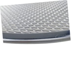 VOSAREA Aluminum Baking Pans Aluminum Tray Non Stick Baking Sheet Pizza Pans 16 Inch Pizza Baking Screen Non-stick Pizza Pan Tool Pizza Plate Pizza Net Round Screen Round Baking Pan Pizza