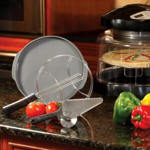 Nuwave Oven Pizza Kit with Pizza Liner, Pizza Flipper & Dual Pizza Cutter/Server