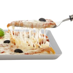 Beasea Square Pizza Pan for Oven, 11.8 Inch Pizza Pan with Holes Aluminum Alloy Pizza Oven Tray Pizza Crisper Pan Pizza Baking Tray Bakeware for Home Restaurant Kitchen