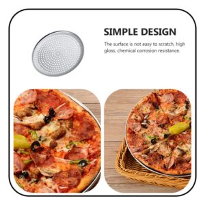 YARDWE Pizza Pan for Oven, 9 inch Nonstick Round Pizza Baking Sheet, Stainless Steel Pizza Pan with Holes, Nonstick Bakeware for Home Baking Kitchen Oven Restaurant (9 inch)