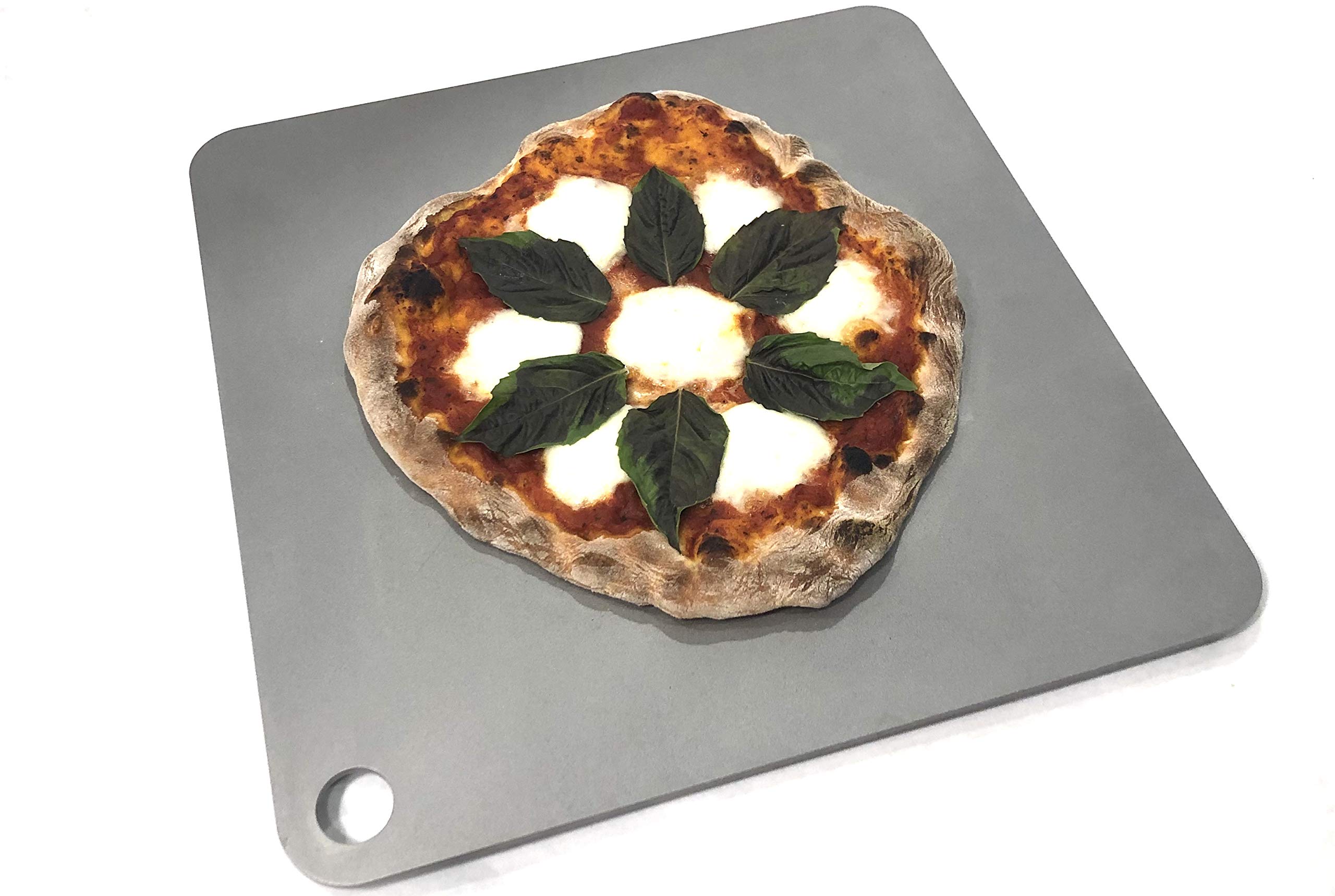 Square Pizza Steel by Conductive Cooking (3/16" Standard, 14"x20" XL)